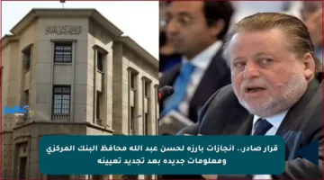 قرار صادر.. إنجازات بارزة لحسن عبد الله محافظ البنك المركزي ومعلومات جديدة بعد تجديد تعيينه